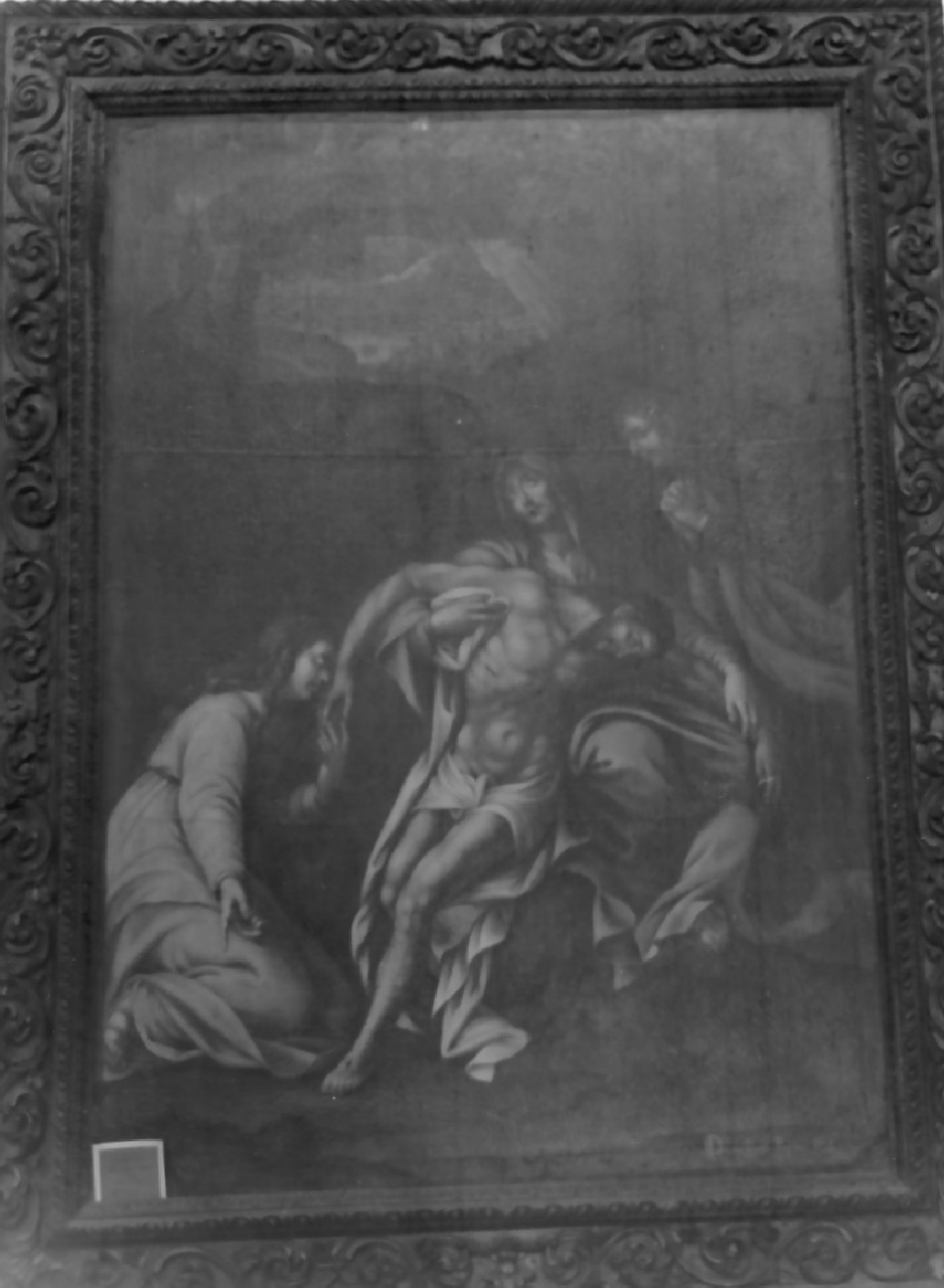 compianto sul Cristo morto (dipinto, opera isolata) di De Rossi Daniele (sec. XVII)