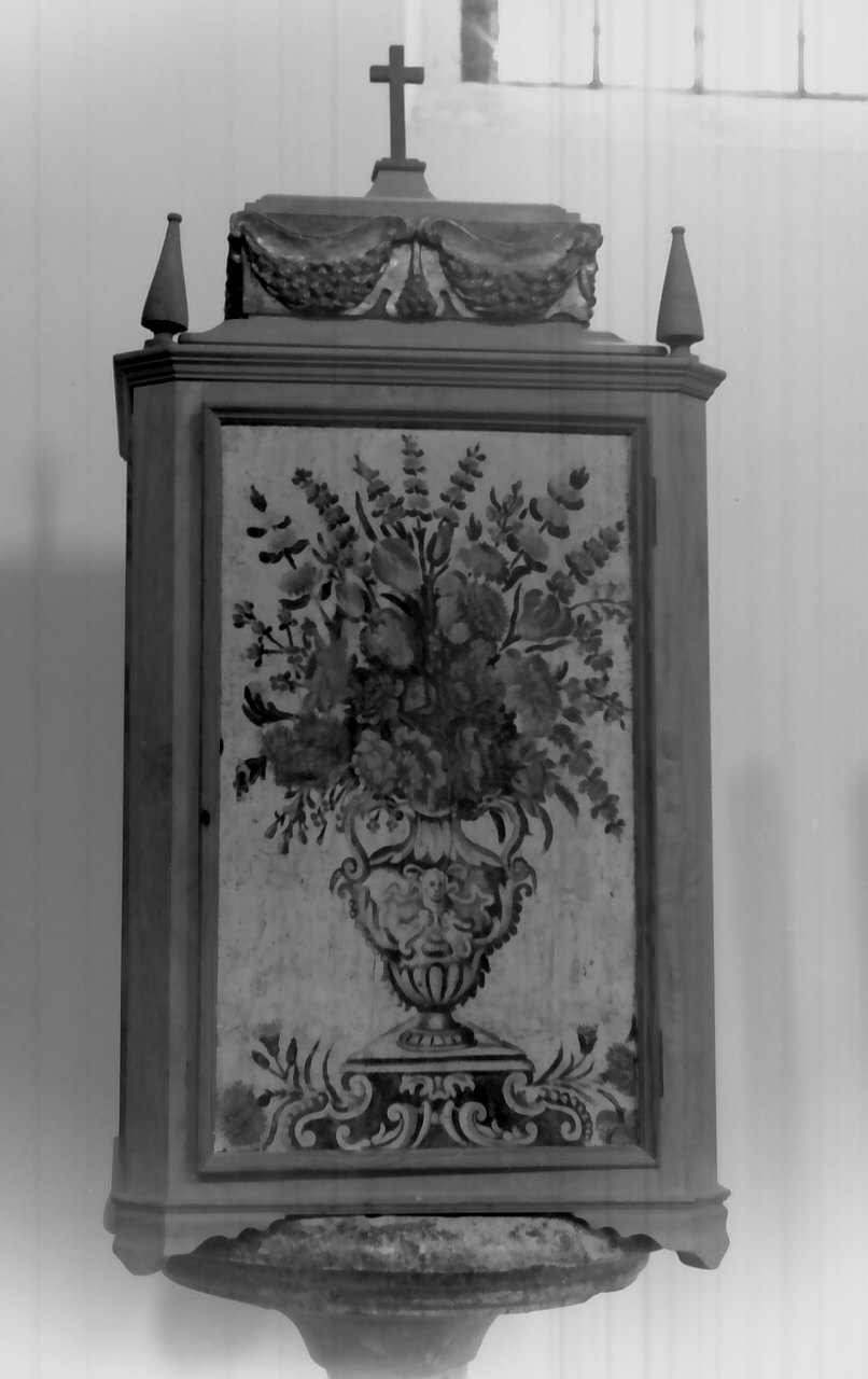 coperchio del fonte battesimale, opera isolata - bottega calabrese (prima metà sec. XVIII)