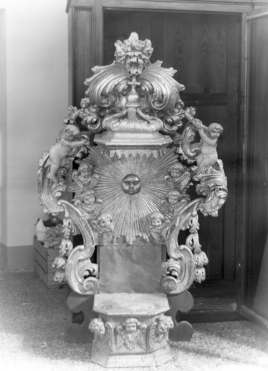 trono, opera isolata - bottega calabrese (fine sec. XVIII)