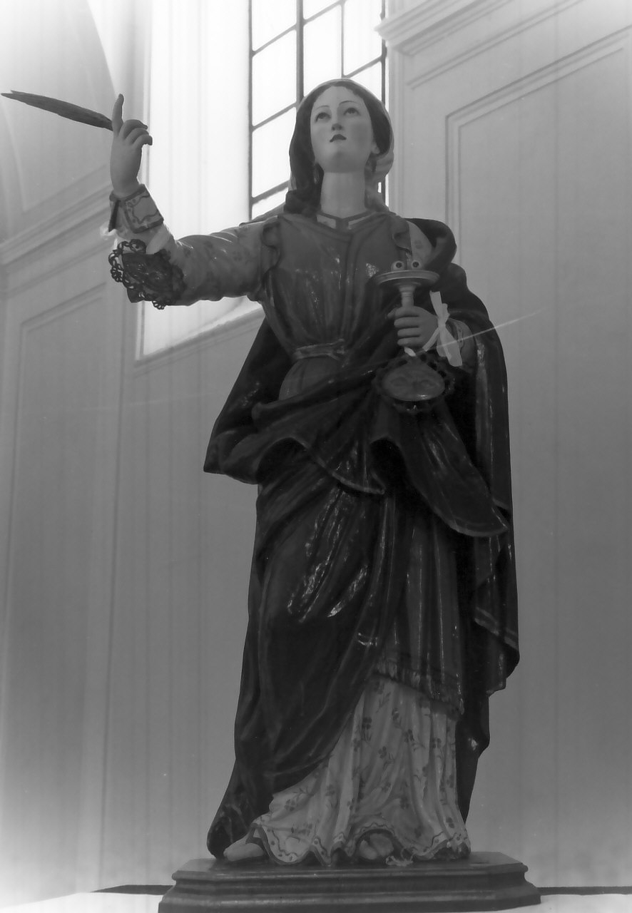 Santa Lucia (statua, opera isolata) - bottega Italia meridionale (sec. XIX)