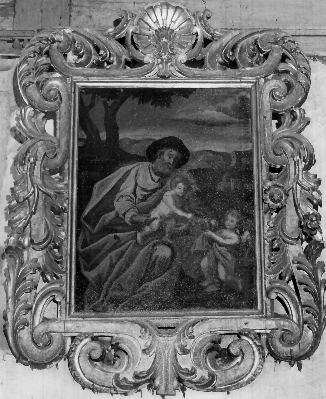 cornice di dipinto, opera isolata - bottega calabrese (prima metà sec. XVIII)