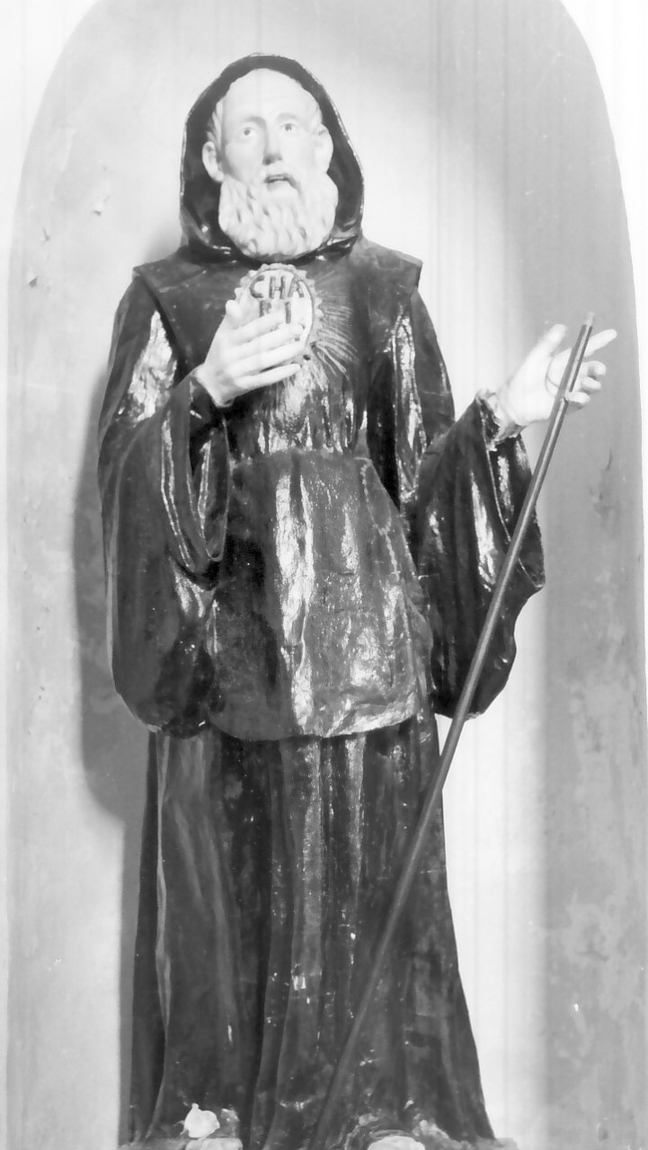 San Francesco di Paola (statua, opera isolata) - bottega pugliese (seconda metà sec. XIX)