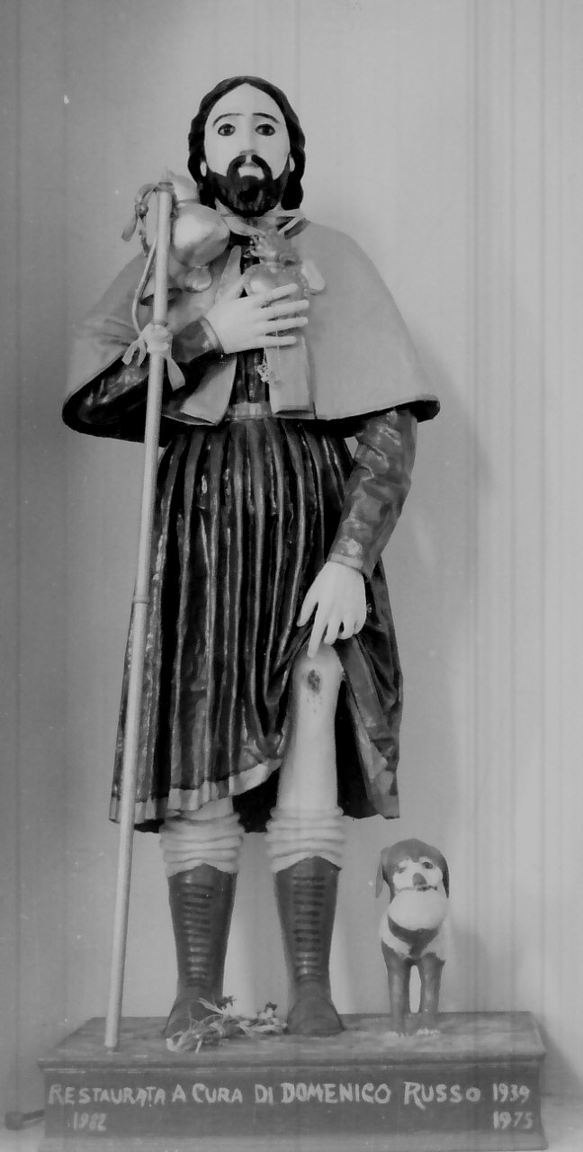 San Rocco (statua, opera isolata) - bottega pugliese (seconda metà sec. XIX)