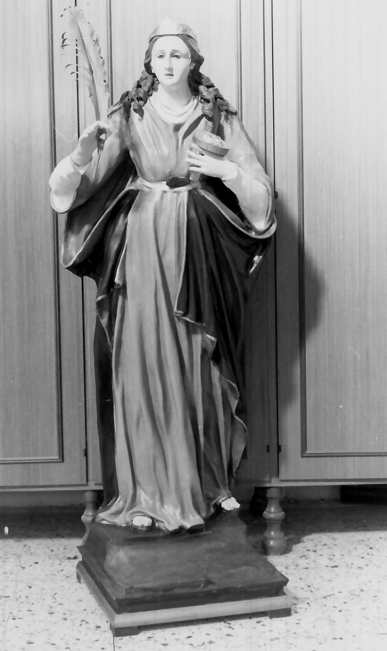 Santa Lucia (statua, opera isolata) - bottega pugliese (fine sec. XIX)