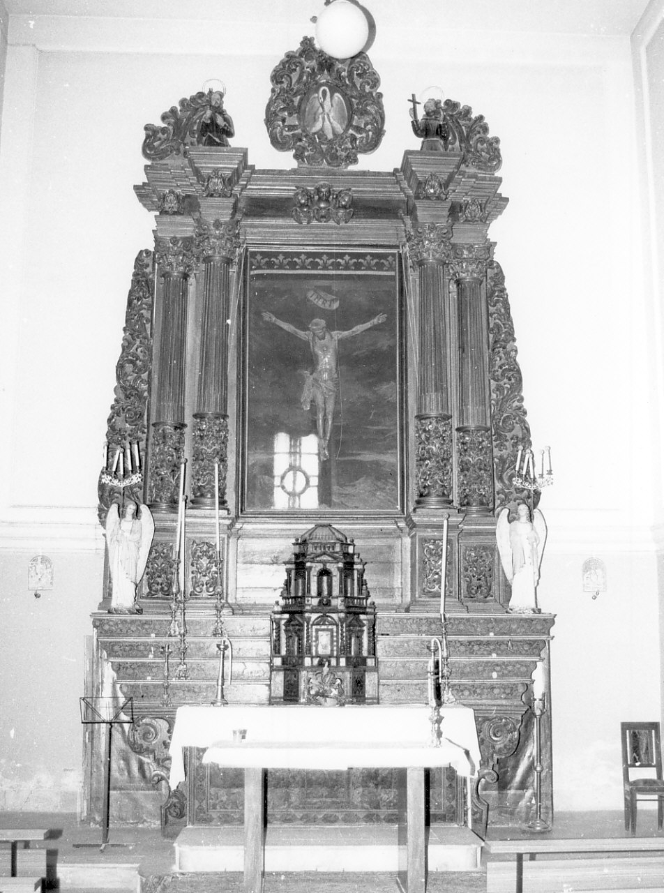 altare maggiore, insieme - bottega Italia meridionale (inizio sec. XVIII)