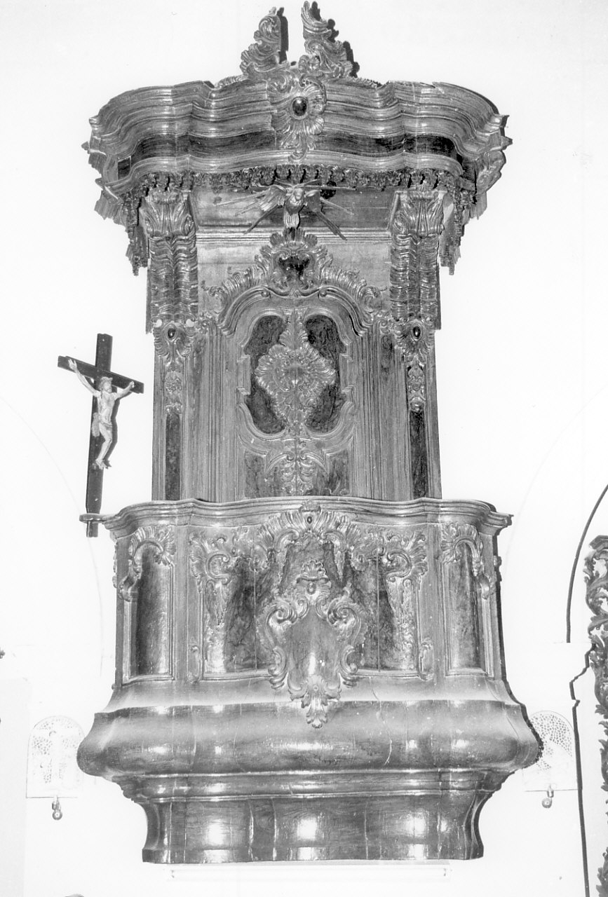 pulpito, opera isolata - bottega Italia meridionale (metà sec. XVIII)