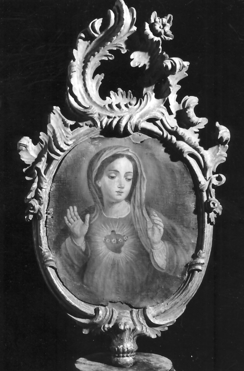 Sacro Cuore di Maria (dipinto, opera isolata) - ambito Italia meridionale (fine/inizio secc. XVIII/ XIX)