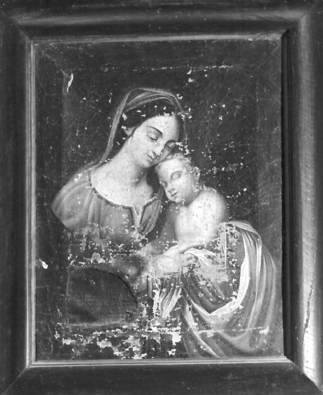 Madonna con Bambino (dipinto, opera isolata) - ambito Italia meridionale (fine/inizio secc. XVIII/ XIX)