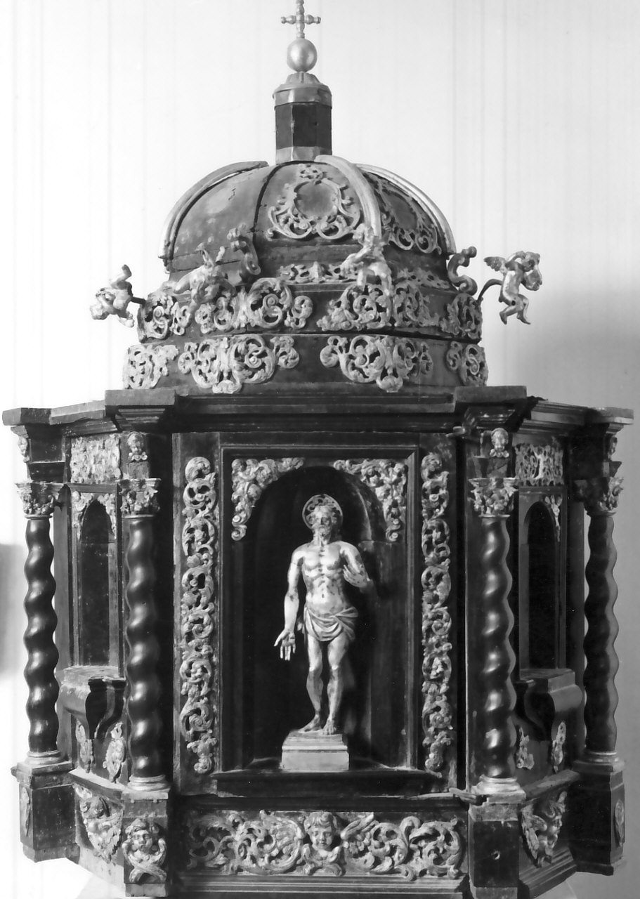 tabernacolo - a tempietto, opera isolata - bottega Italia meridionale (sec. XVII)