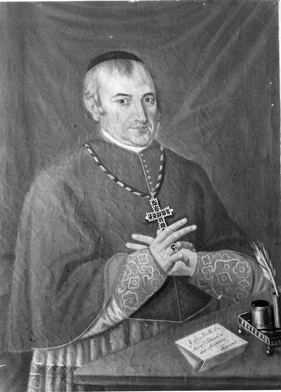 ritratto dell'Arcivescovo Salvatore De Luca, ritratto di ecclesiastico (dipinto, opera isolata) - ambito Italia meridionale (sec. XIX)