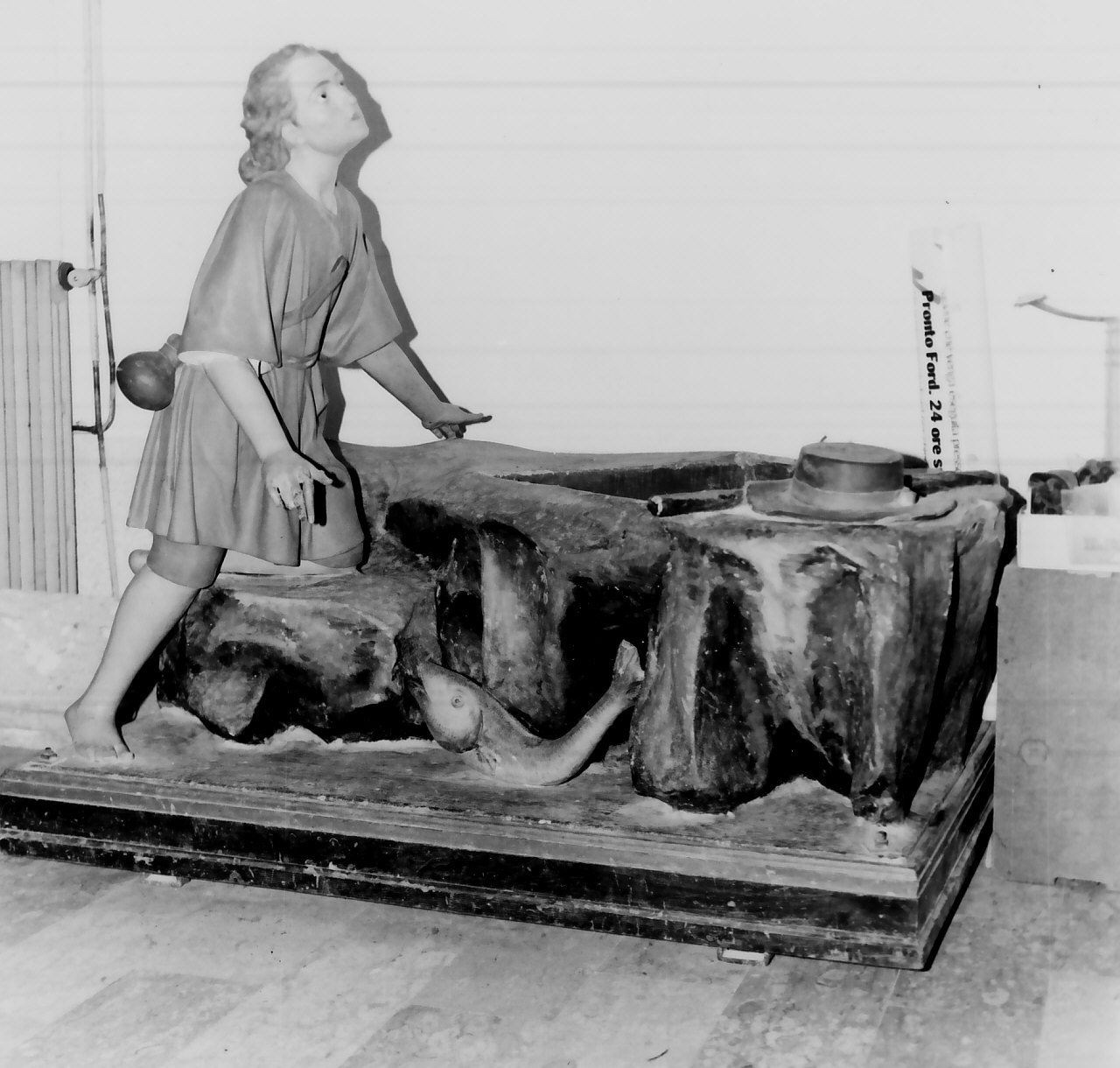 Tobia e l'Angelo (statua, opera isolata) - bottega calabrese (prima metà sec. XX)