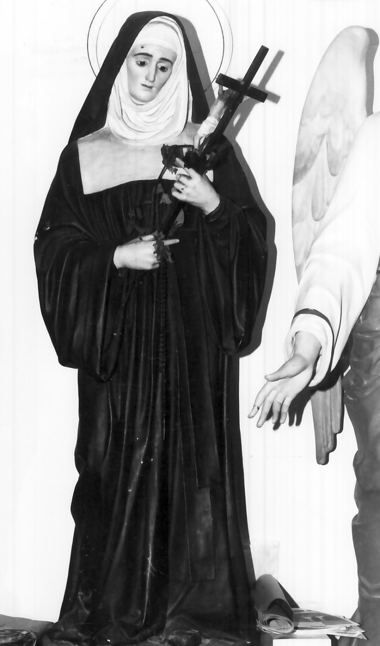 Santa Rita da Cascia (statua, opera isolata) - bottega calabrese (seconda metà sec. XIX)