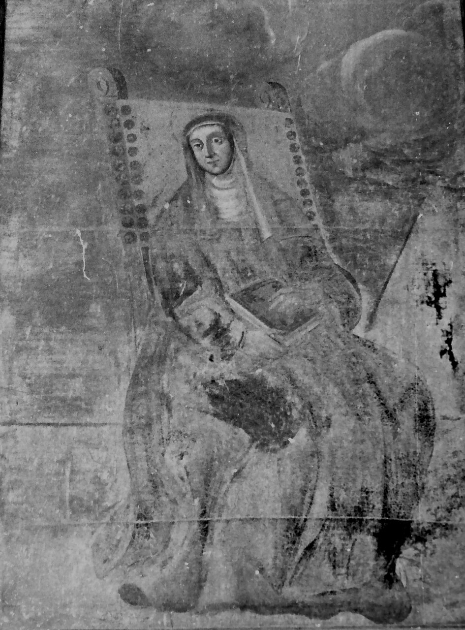 Santa Chiara (dipinto, opera isolata) - ambito calabrese (fine sec. XIX)