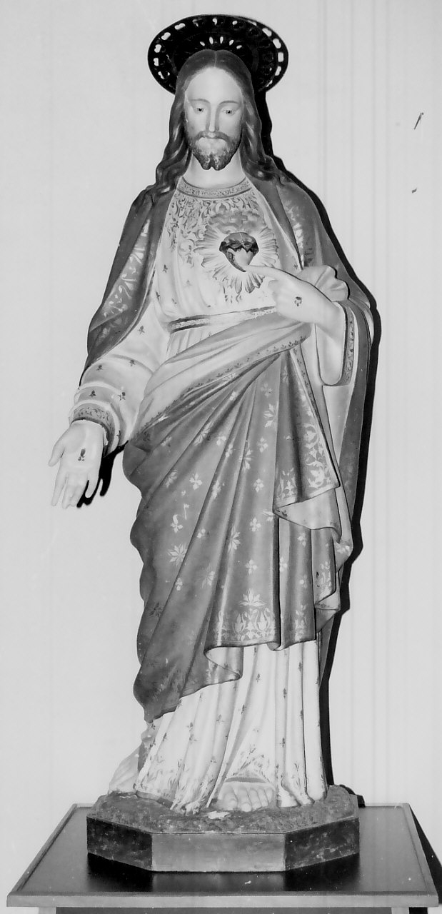 Sacro Cuore di Gesù (statua, opera isolata) - bottega calabrese (seconda metà sec. XIX)