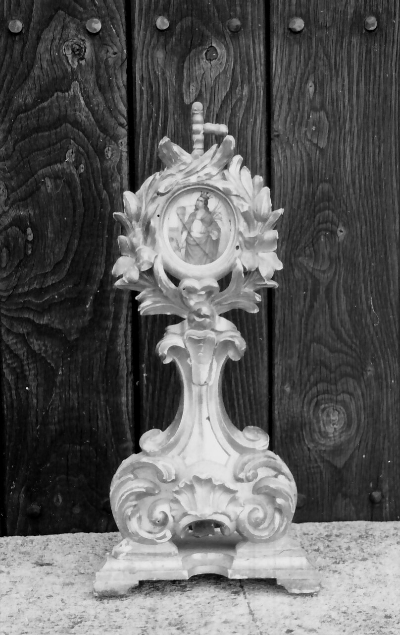 reliquiario - a ostensorio, opera isolata - bottega Italia meridionale (metà sec. XIX)