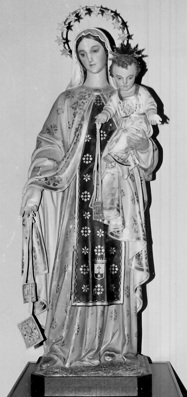 Madonna del Carmelo (statua, opera isolata) - bottega Italia meridionale (fine sec. XIX)