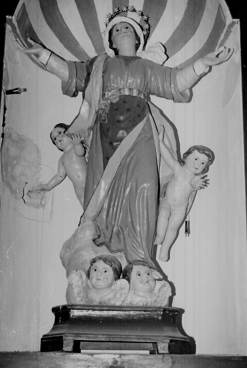 Madonna con angeli (statua, opera isolata) - bottega Italia meridionale (prima metà sec. XVIII)