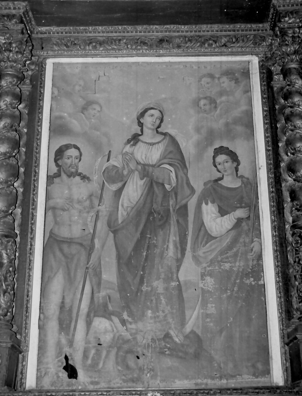 Madonna Immacolata e Santi (dipinto, opera isolata) - ambito Italia meridionale (seconda metà sec. XVII)