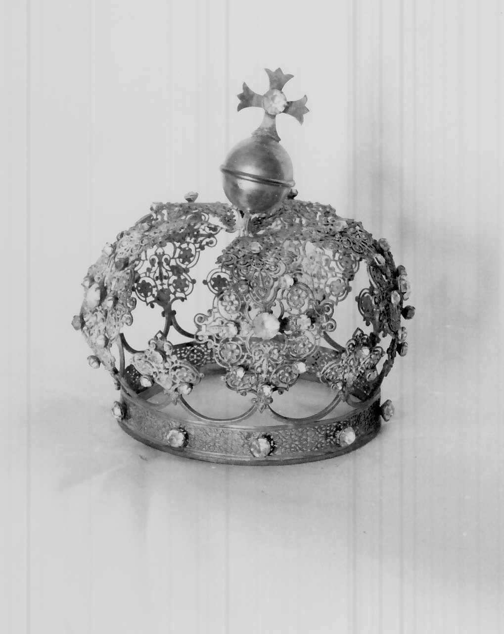 corona da statua, opera isolata - bottega Italia meridionale (metà sec. XIX)