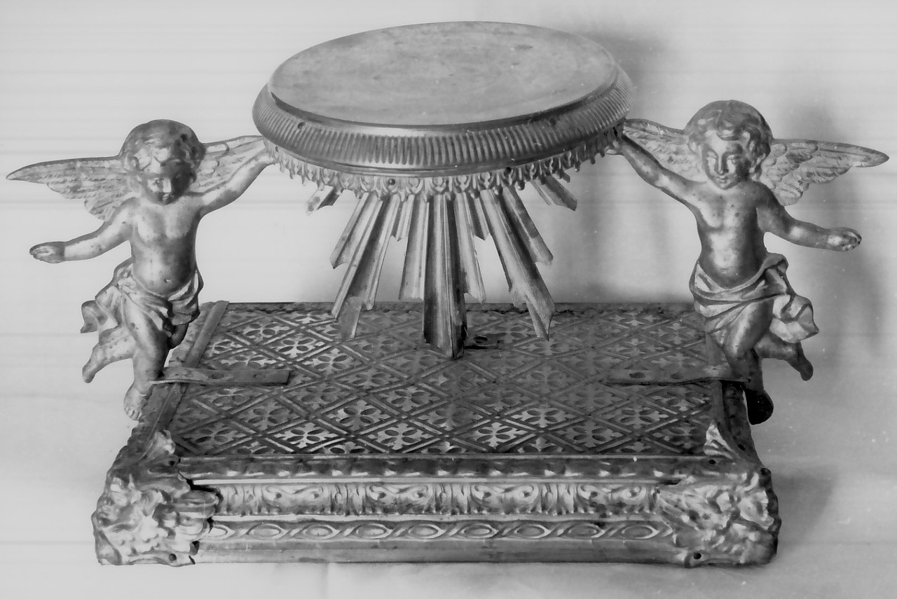 tronetto per esposizione eucaristica, opera isolata - bottega Italia meridionale (seconda metà sec. XVIII)