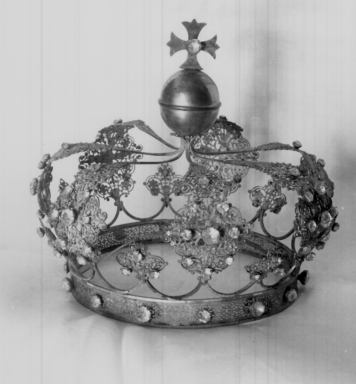 corona da statua, opera isolata - bottega Italia meridionale (metà sec. XIX)