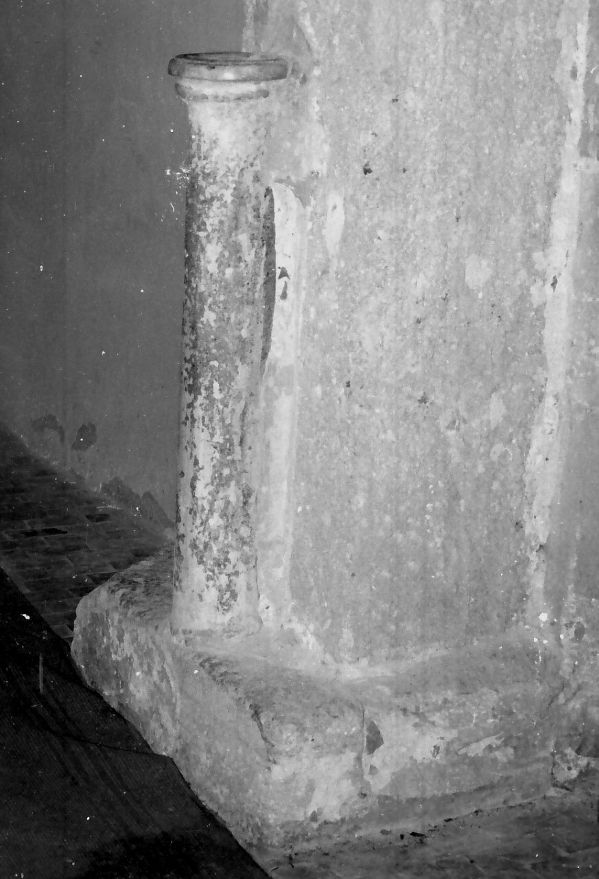 acquasantiera - bottega Italia meridionale (sec. XVII)