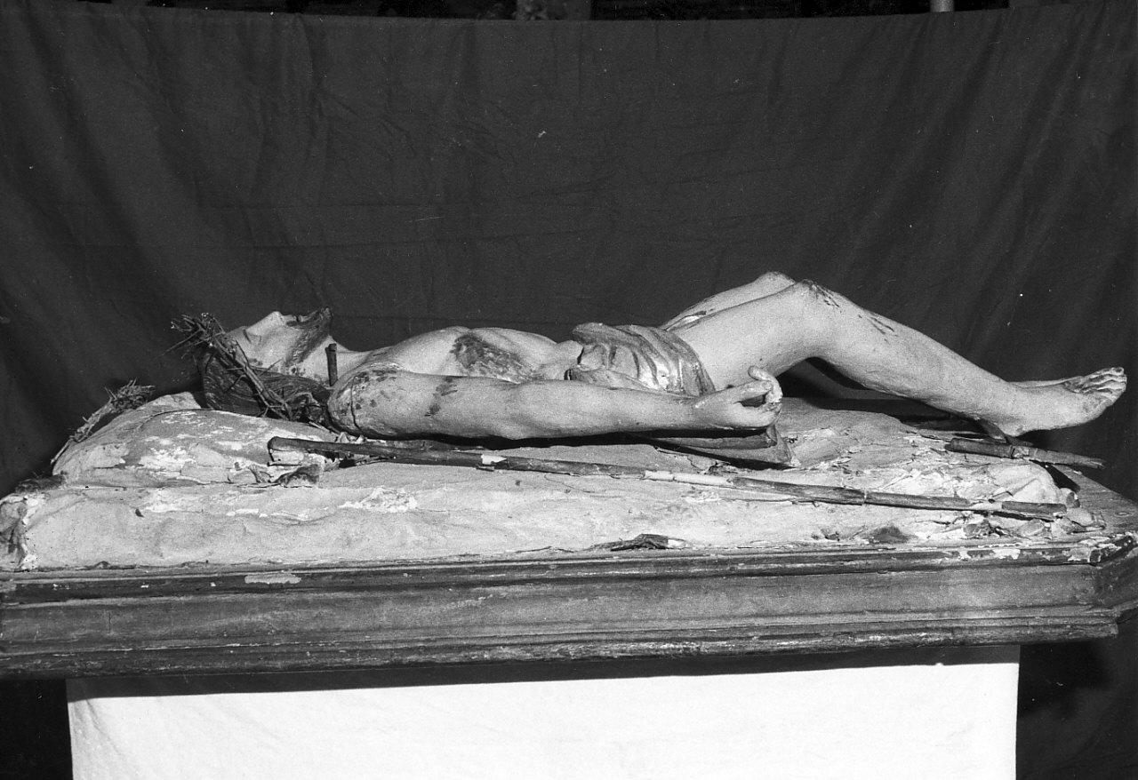 Cristo morto (statua) - bottega Italia meridionale (fine/inizio secc. XVIII/ XIX)