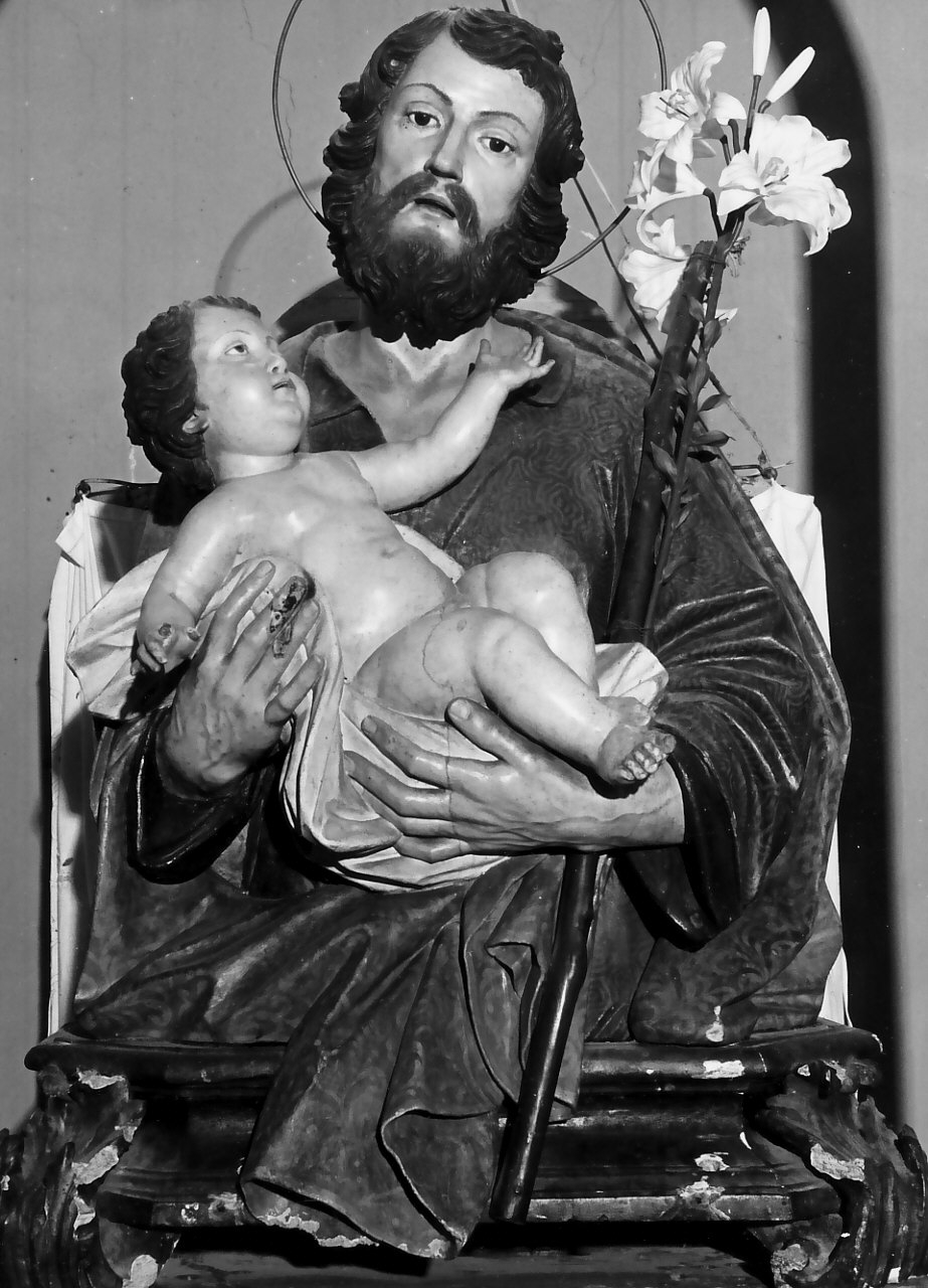 San Giuseppe e Gesù Bambino (scultura) - bottega calabrese (sec. XIX)