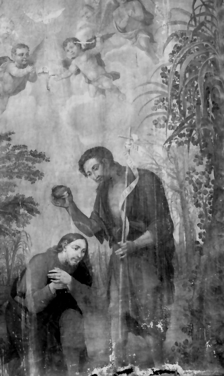 battesimo di Cristo (dipinto) - ambito Italia meridionale (sec. XIX)