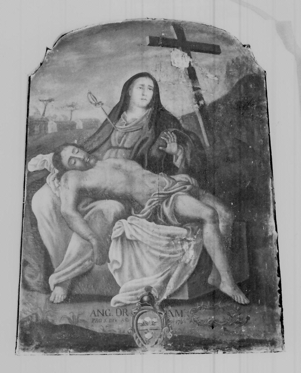 Pietà (dipinto, opera isolata) - ambito Italia meridionale (sec. XVIII)