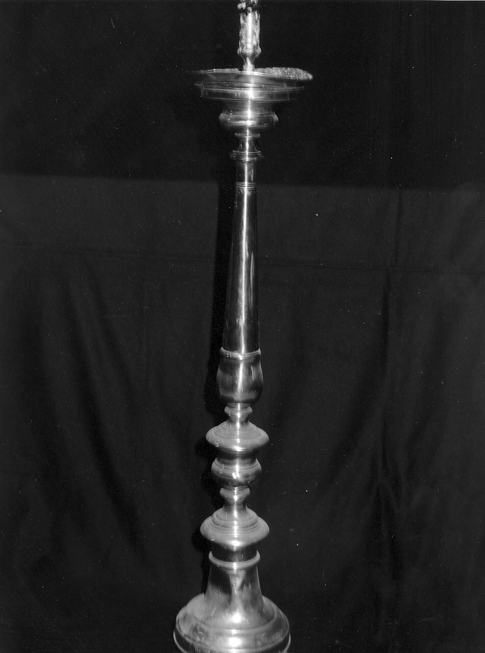 candeliere, serie - bottega calabrese (fine/inizio secc. XIX/ XX)