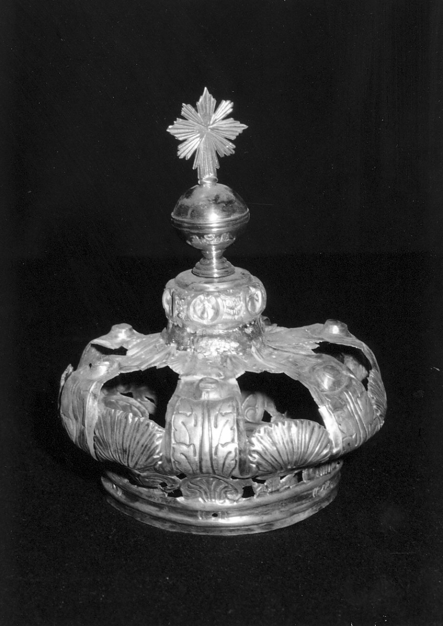 corona da statua, serie - bottega napoletana (fine/inizio secc. XVIII/ XIX)