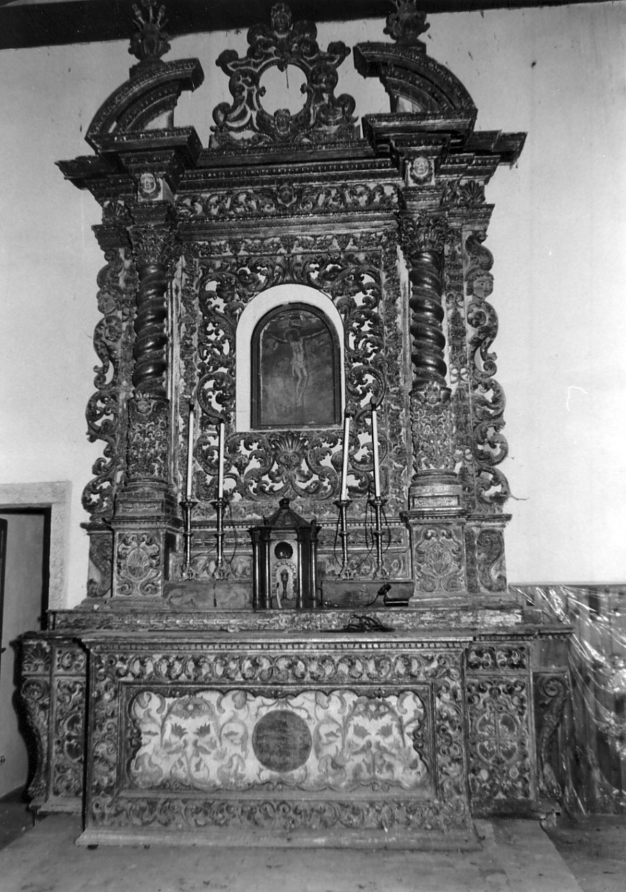 altare maggiore, complesso decorativo - bottega calabrese (sec. XVIII)
