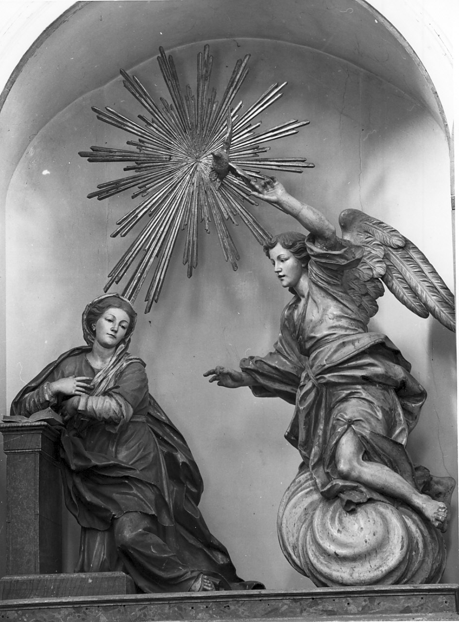 Annunciazione (gruppo scultoreo, opera isolata) - bottega Italia meridionale (fine sec. XVIII)