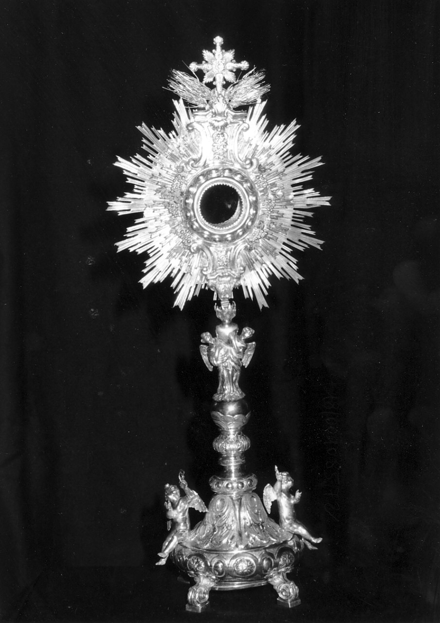 ostensorio - a raggiera, opera isolata - bottega napoletana (sec. XIX)