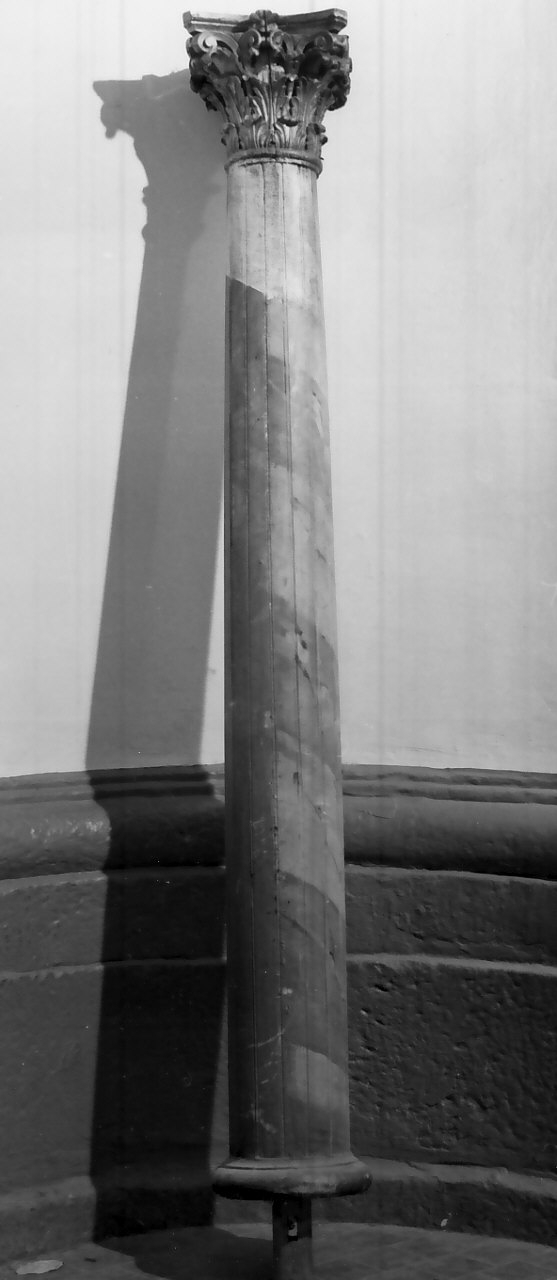 colonna, opera isolata - bottega Italia meridionale (fine sec. XVIII)