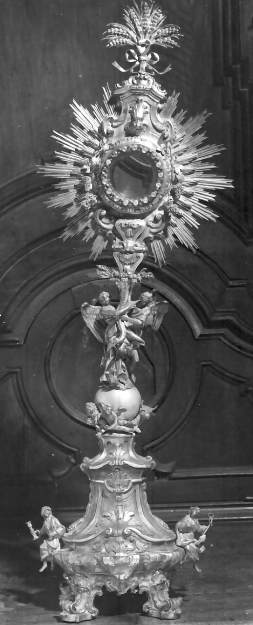 ostensorio - a raggiera, opera isolata - bottega napoletana (sec. XIX)