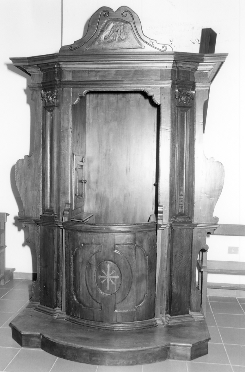 confessionale, opera isolata - bottega calabrese (fine/inizio secc. XIX/ XX)
