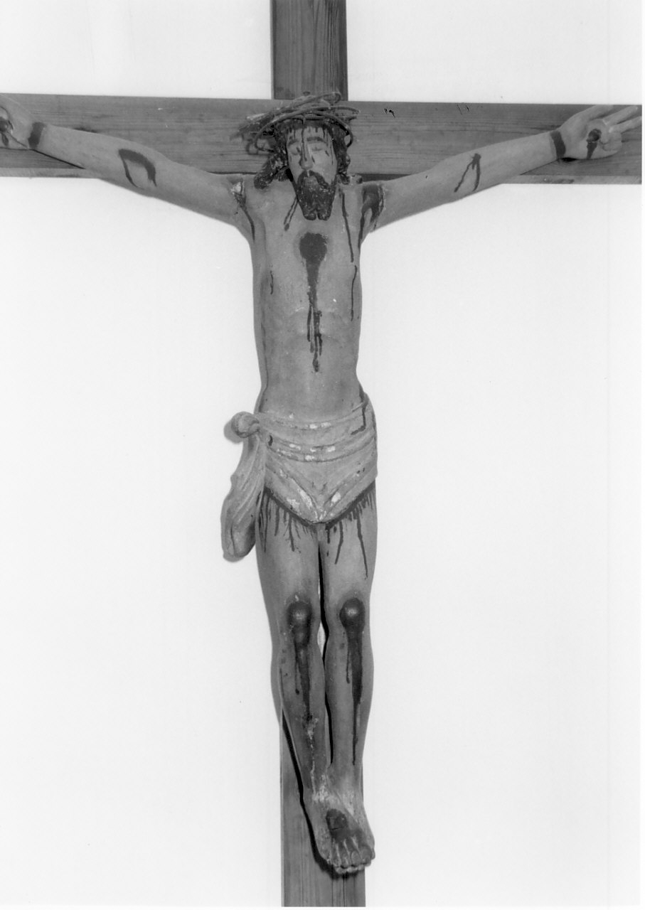 crocifisso, opera isolata - bottega Italia meridionale (inizio sec. XVII)