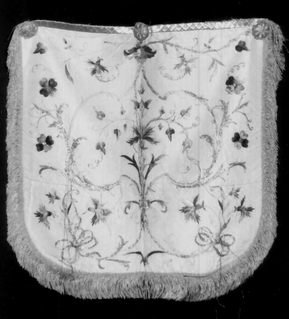 cappuccio di piviale, opera isolata - manifattura Italia meridionale (fine sec. XVIII)