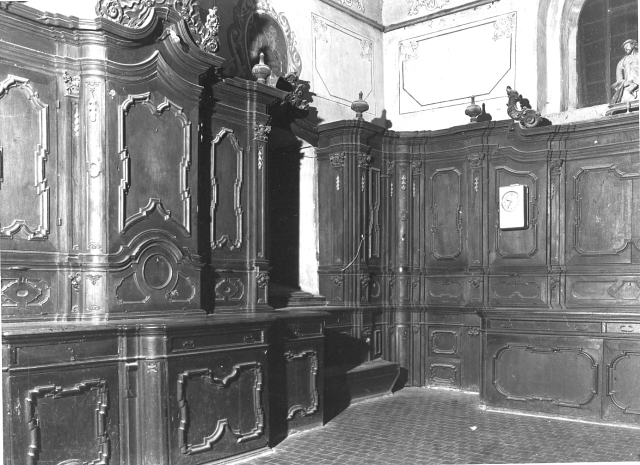 armadio da sacrestia, opera isolata di Pasqua Mario Domenico (sec. XVIII)