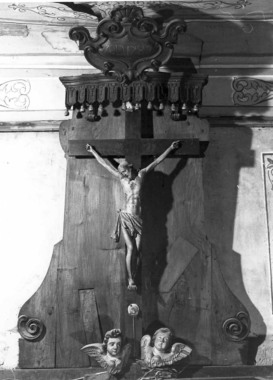 crocifisso, opera isolata di Pasqua Mario Domenico (attribuito) (sec. XVIII)