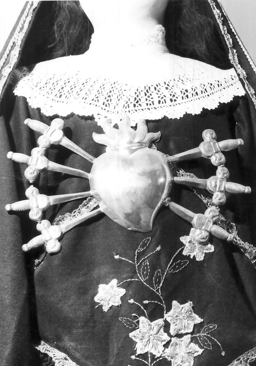 attributo iconografico di immagine sacra - bottega napoletana (prima metà sec. XIX)