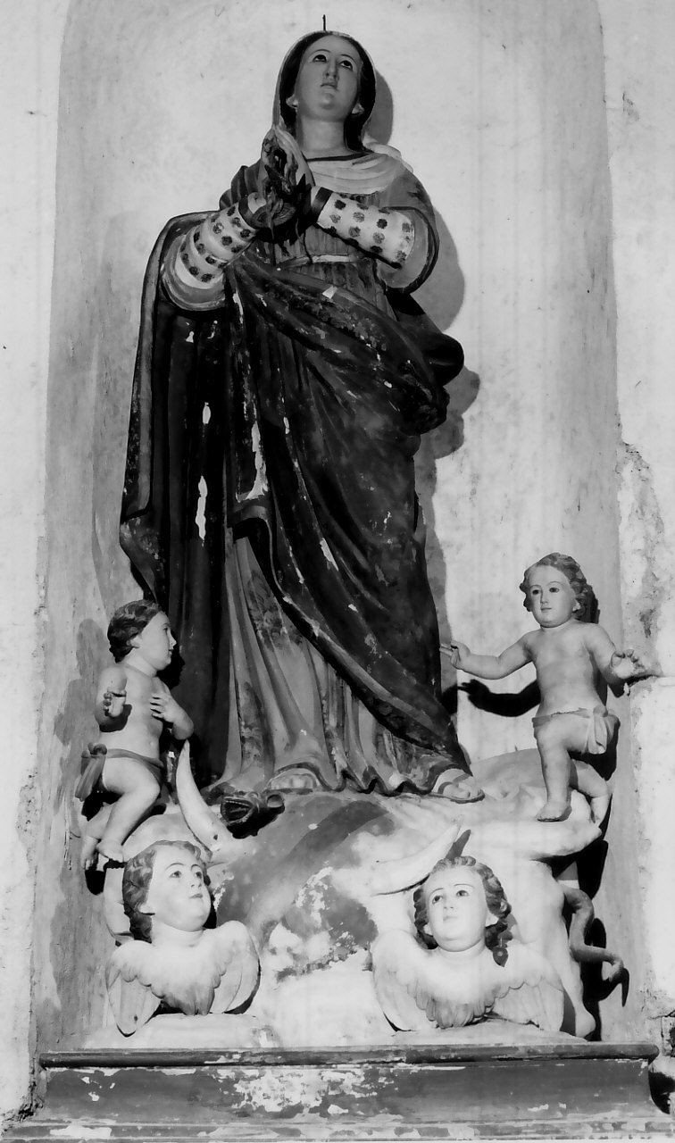 Madonna Immacolata (gruppo scultoreo) - bottega Italia meridionale (fine/inizio secc. XIX/ XX)