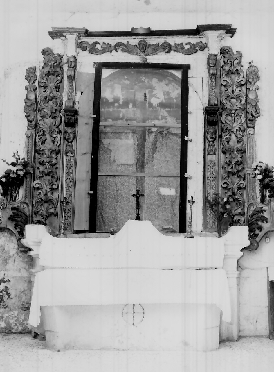 mostra d'altare - bottega calabrese (fine/inizio secc. XVI/ XVII)