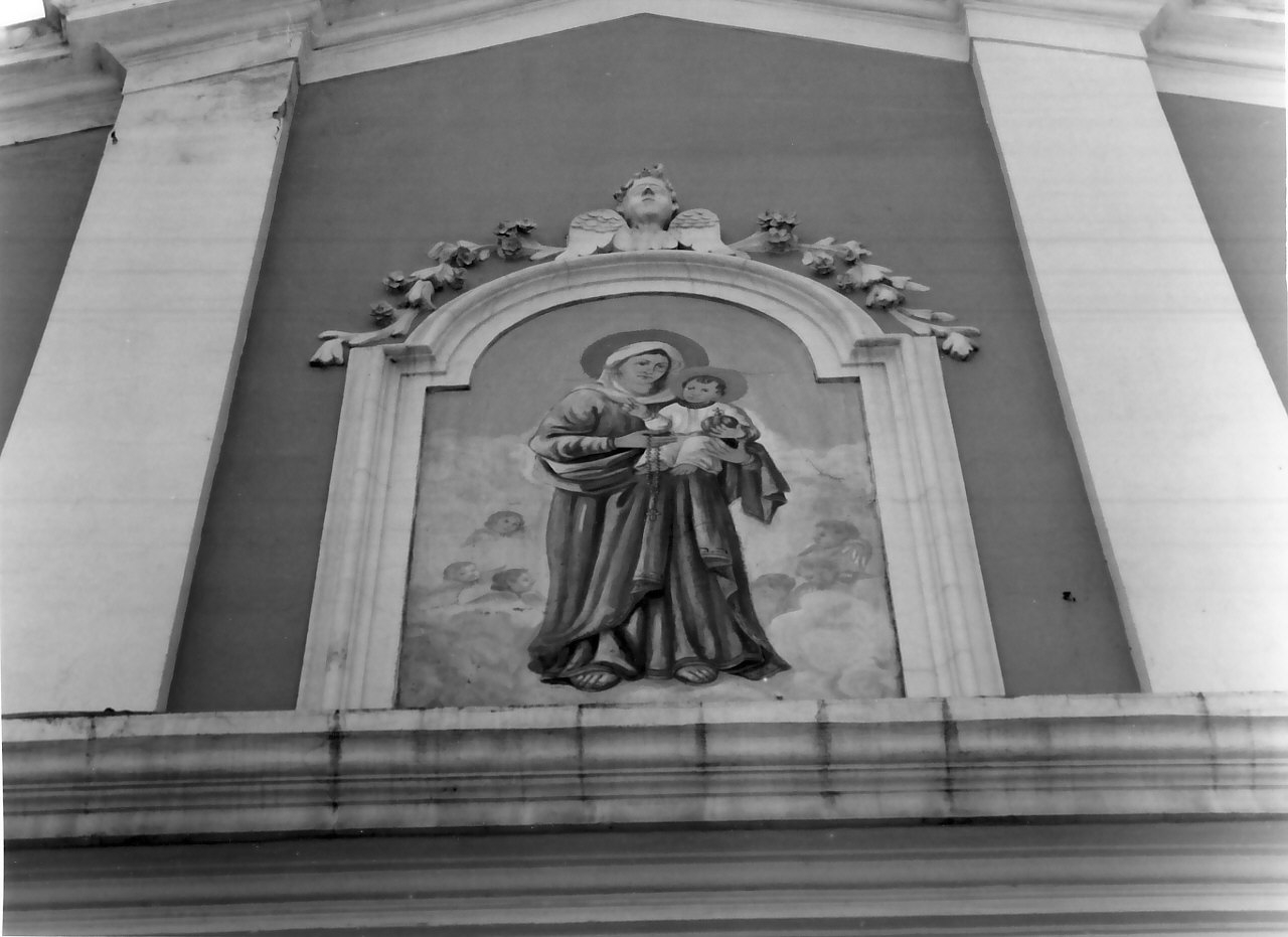 Madonna con Bambino in gloria (dipinto, opera isolata) - ambito napoletano (inizio sec. XIX)