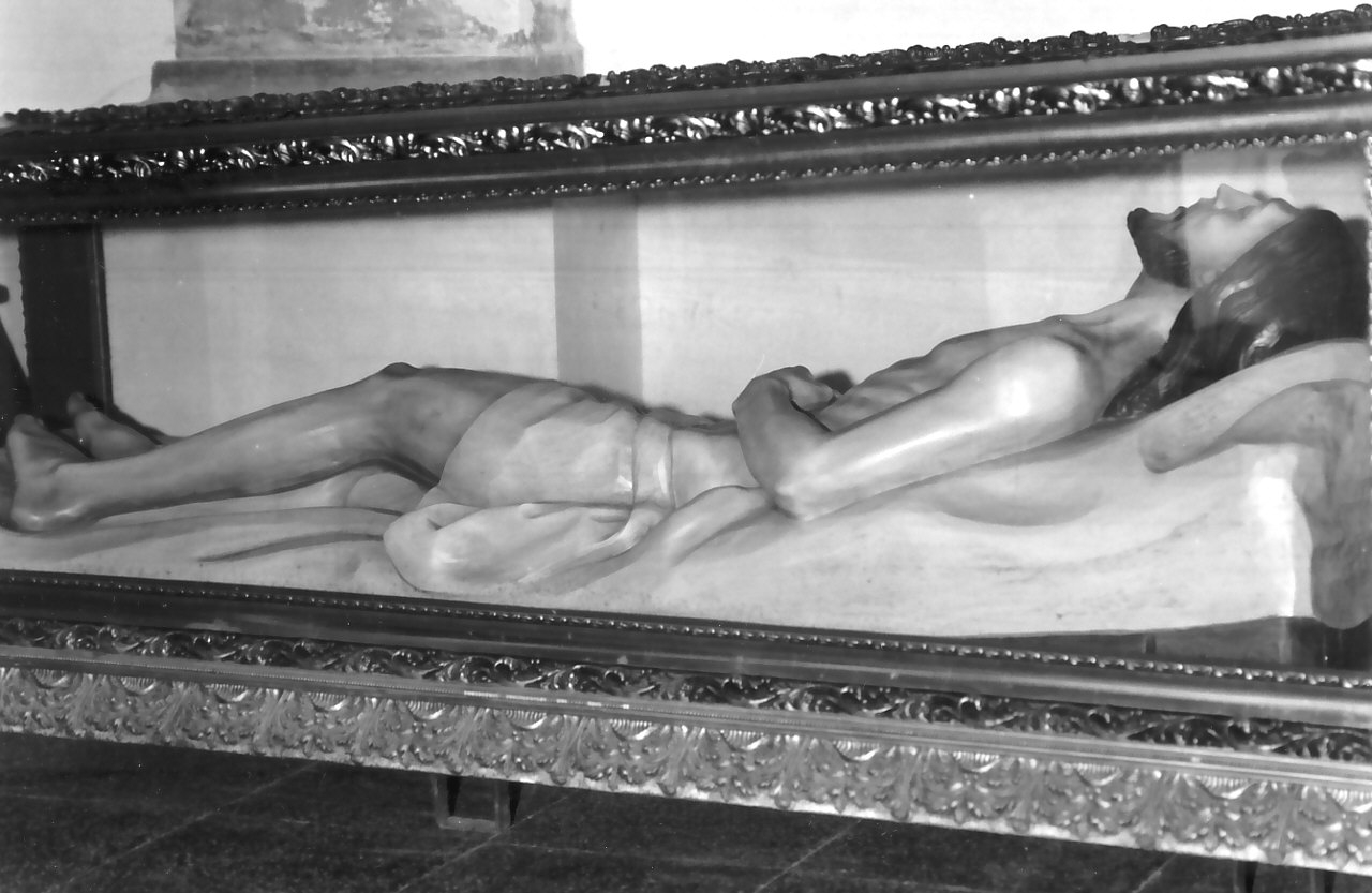 Cristo morto (scultura, opera isolata) - bottega napoletana (sec. XIX)