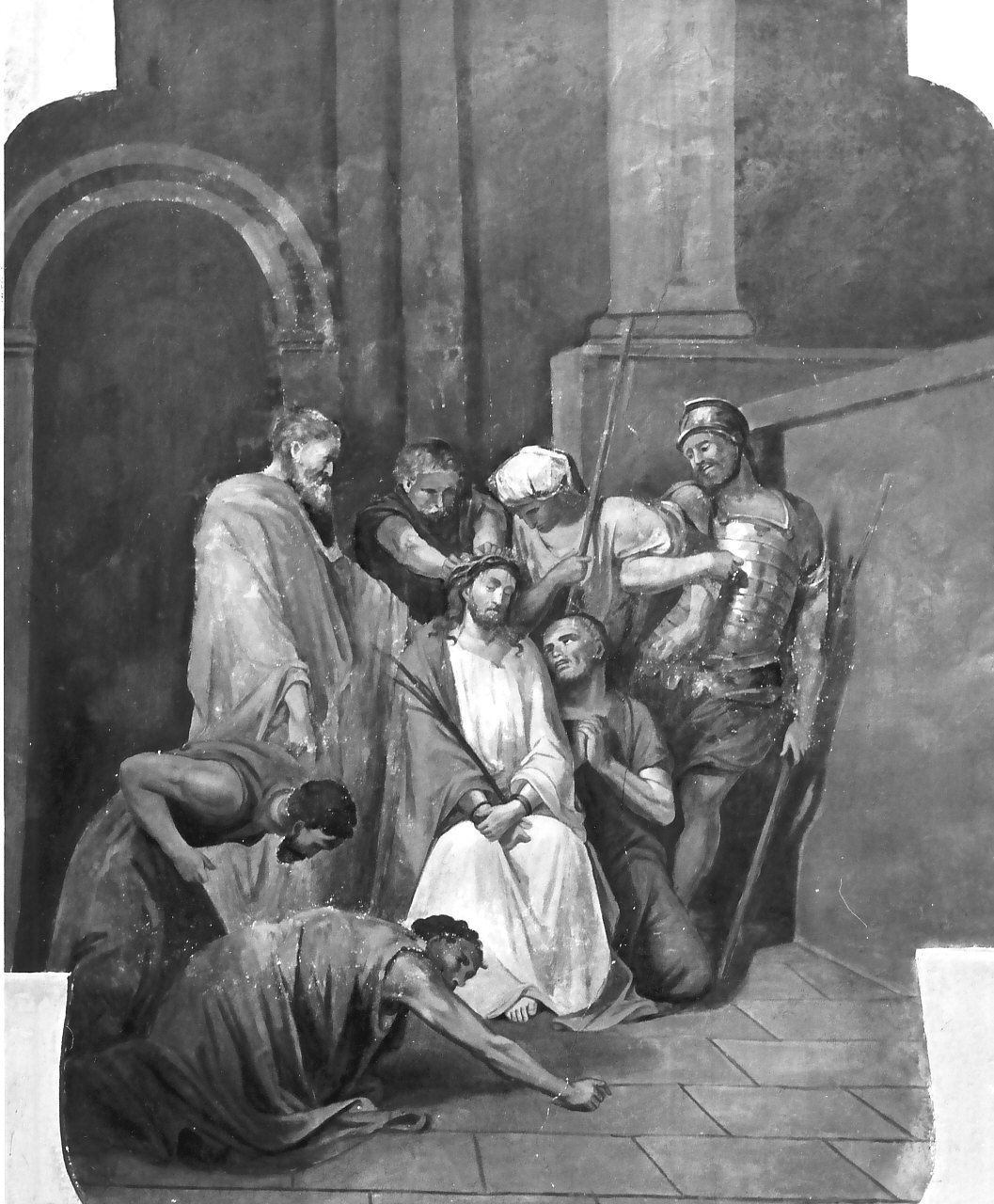 incoronazione di spine (dipinto, insieme) di Fiore Eduardo (sec. XVII)