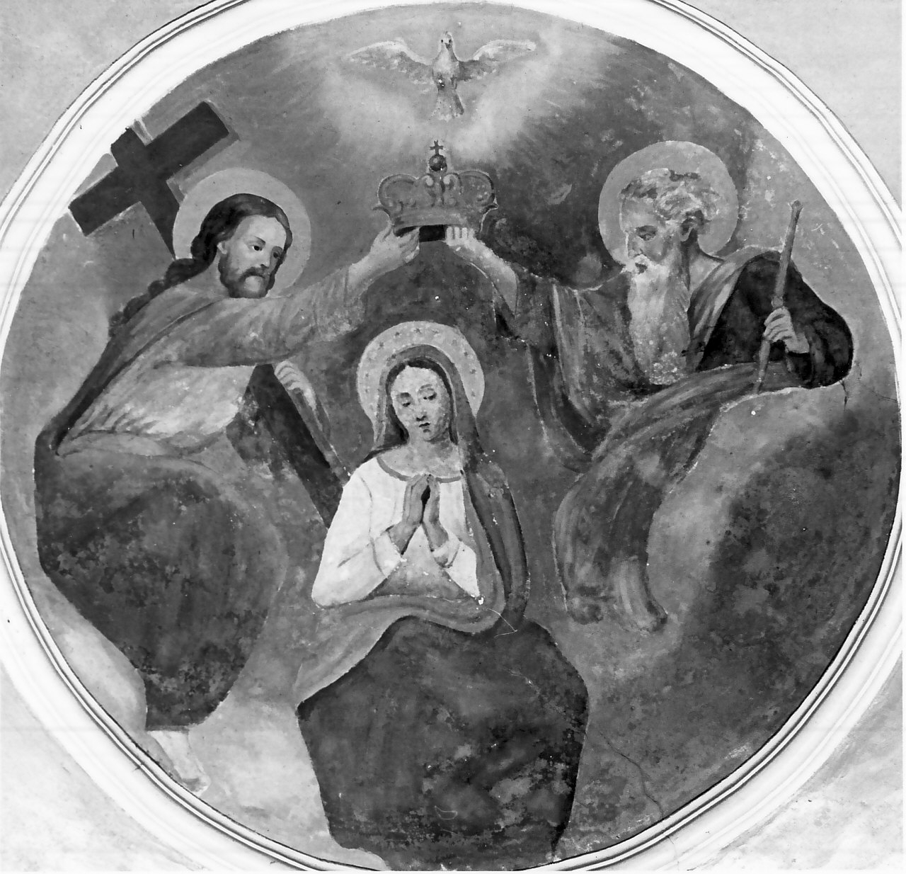 incoronazione di Maria Vergine (dipinto, insieme) di Fiore Eduardo (sec. XVII)