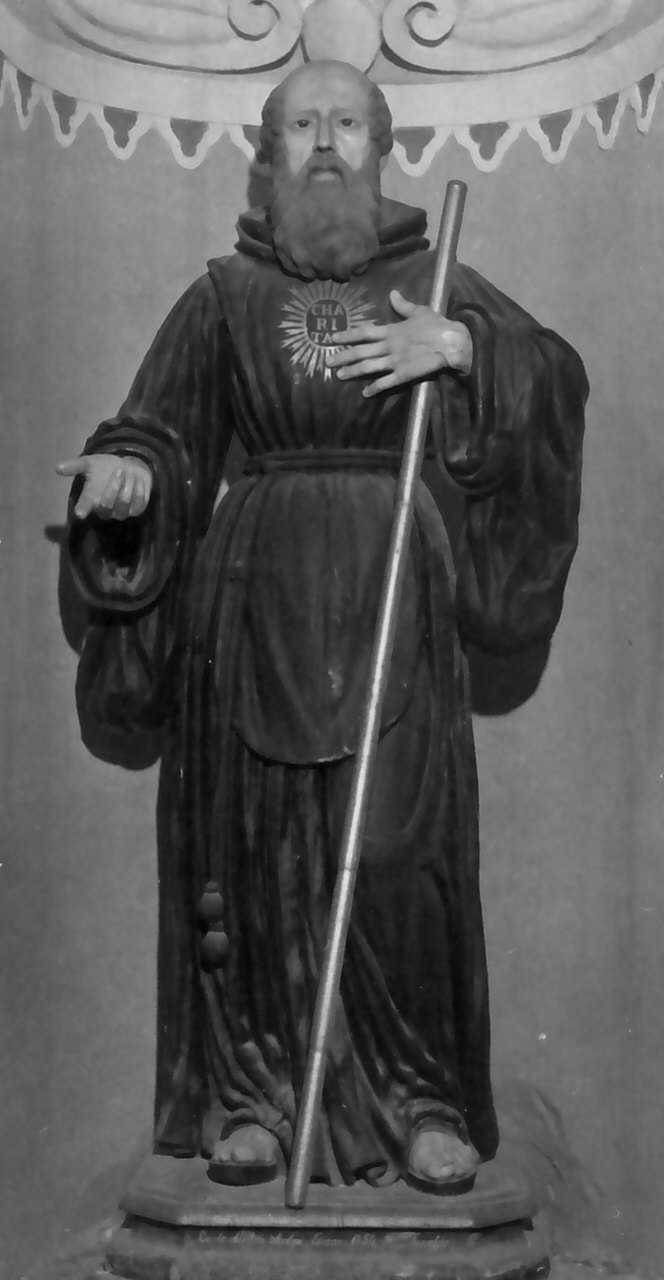 San Francesco di Paola (statua) di Santoro Carlo (sec. XIX)